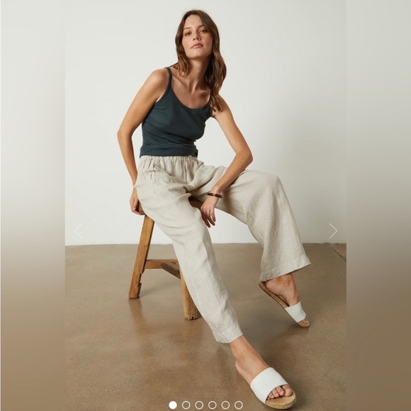 Velvet by Graham & Spencer Pants - Velvet by Spencer & Graham Lola Linen Pants | M